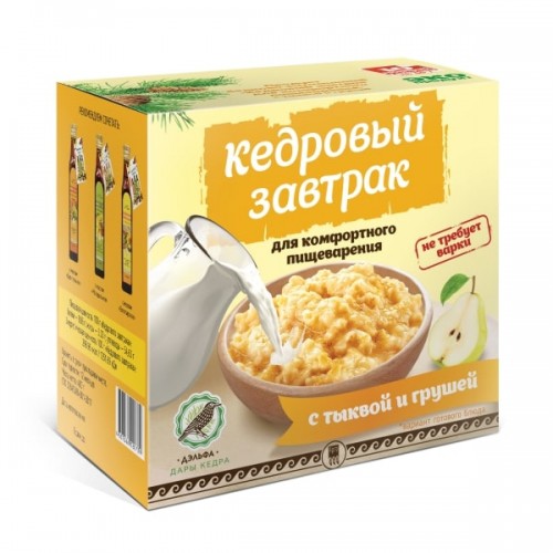 Купить Завтрак кедровый для комфортного пищеварения с тыквой и грушей  г. Иваново  