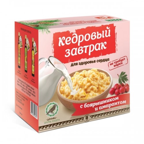 Купить Завтрак кедровый для здоровья сердца с боярышником и амарантом  г. Иваново  
